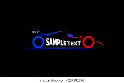 styled racing car