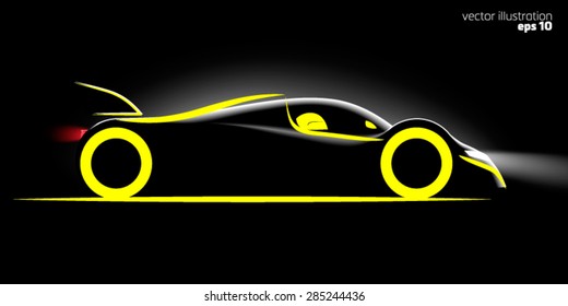 styled sports car