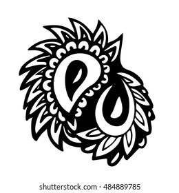 Styled tattoo pattern. Vector illustration.