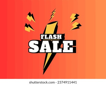 Styleful vector saying flash sale
