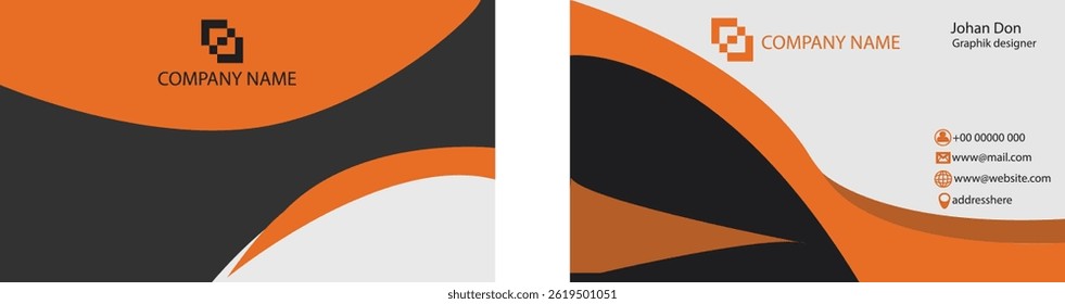 Styles And Good Quality Modern Shape  Colorful Company Business Card Design 