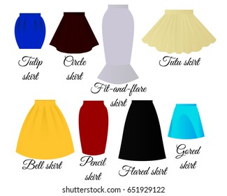 Styles of skirts set