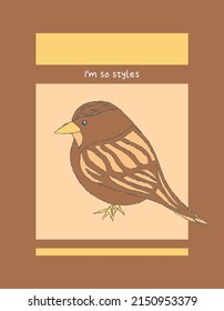  I'm so styles slogan illustration art