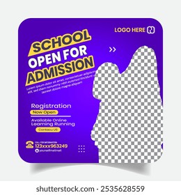 Styling Educational Social Media Post Design Template