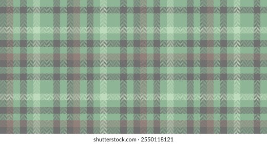 Styling textile vector tartan, cross pattern check texture. Home fabric seamless plaid background in pastel and medium gray colors palette.