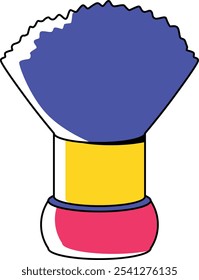 Herramientas de estilo Barber Brush Ilustración