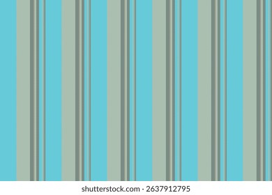 Styling vertical textile background, place vector fabric pattern. Wealth seamless lines texture stripe in orange and cyan colors palette.