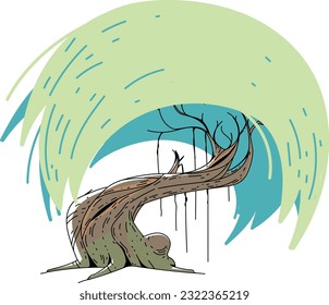Stylised tree vector art for commercial and personal use
