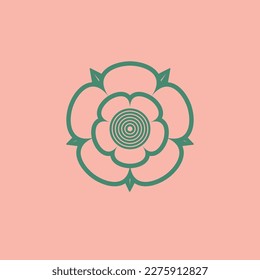 A stylised version of the Yorkshire rose