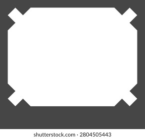styliset picture frame assets, stylized like an instantaneous photograph