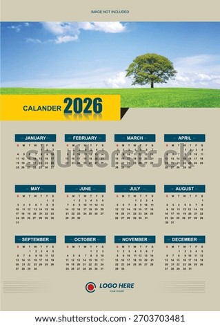 A stylish 2026 calendar featuring clean layouts, vibrant visuals, and ample writing space to help you stay organized, plan ahead, and stay inspired throughout the entire year.
