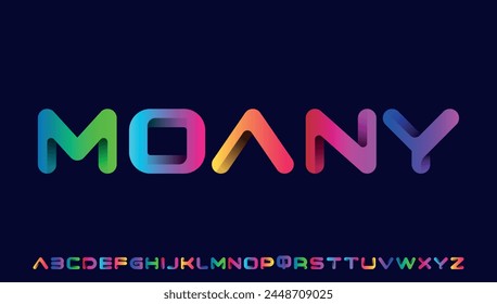 stylish 3d capital alphabet letter logo design