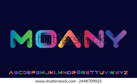 stylish 3d capital alphabet letter logo design