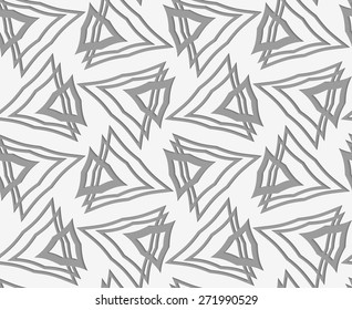 Stylish 3d pattern. Background with paper like perforated effect. Geometric design.Perforated paper with overlapping triangles.