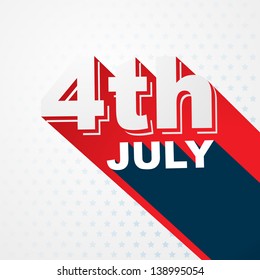 stylish 4th of july text design