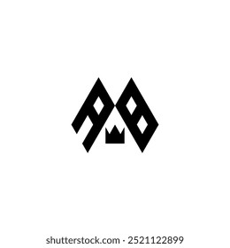 Stylish AB Initial Letter Logo with Clean, Minimalist Design.