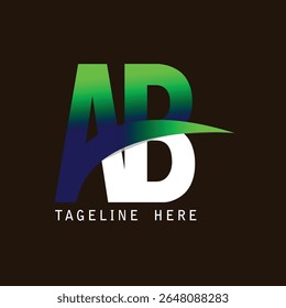 Stylish AB Logo, simple Use Logo
