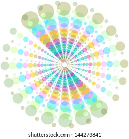 stylish abstract background with colorful dots