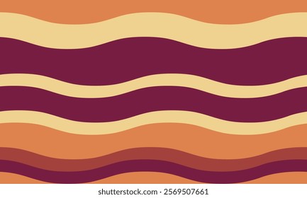 Stylish abstract background featuring soft, wavy stripes in earthy tones.  Perfect for website banners, social media graphics, or textile designs.