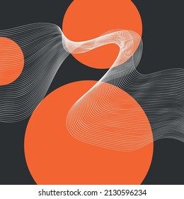 Stilvoller abstrakter Hintergrund. Minimalistische abstrakte Illustration