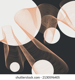 Stilvoller abstrakter Hintergrund. Minimalistische abstrakte Illustration