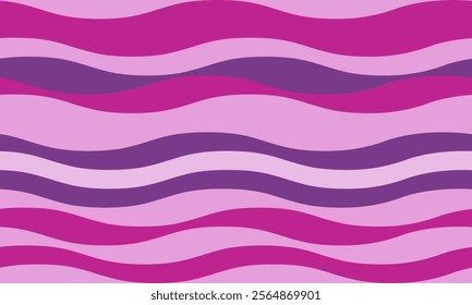 Stylish abstract background with wavy stripes in shades of purple and pink. Perfect for website banners, social media posts, or any design needing a soft, modern aesthetic.