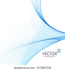 stylish abstract blue wavy background design