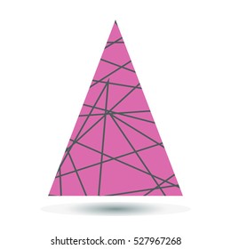Stylish Abstract Christmas tree vector illustration.