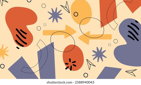 Stylish abstract composition with smooth curves, textured details, and aesthetic color harmony. A modern and versatile design, great for marketing materials, packaging, wallpapers, and social media.