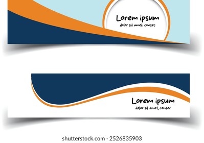 Stylish Abstract Design Banner Template for Modern Branding