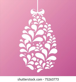 stylish abstract easter egg background