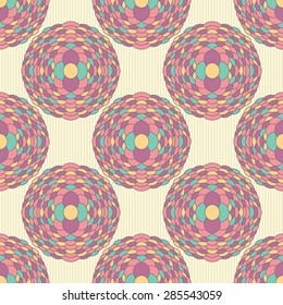 Stylish abstract floral seamless pattern