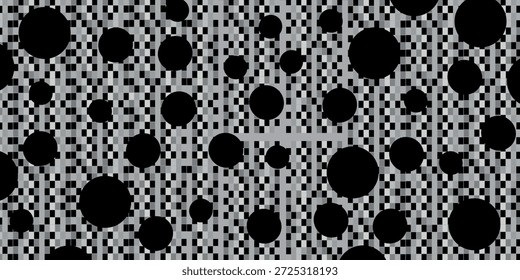 Stylish abstract geometric background with grayscale circle composition and textured pattern for modern creative and business use