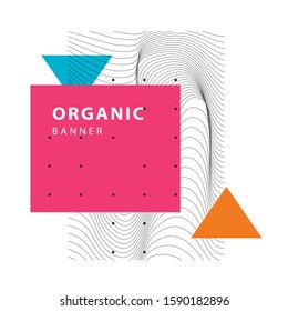 Stylish abstract geometric banner design. Design template for logo, flyer or presentation. Modern style vector illustration