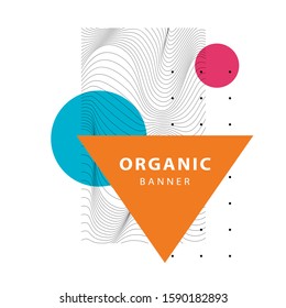 Stylish abstract geometric cover. Design template for logo, flyer or presentation. Modern style vector illustration