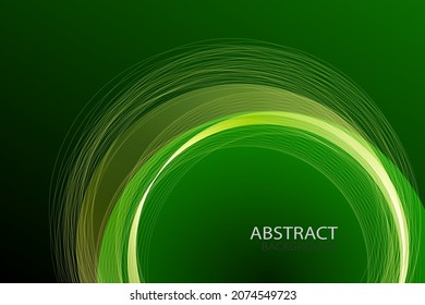 Stilvolle abstrakte, geometrische grüne Hintergrundwelle, Vektorgrafik eps10