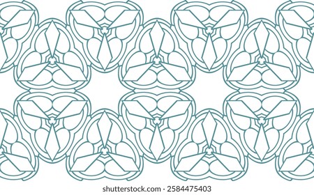 Stylish abstract geometric ornament. Beautiful seamless vector pattern. for Card, print, kerchief design, napkin