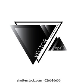 Stylish abstract illustration of triangles. Vector. Design flyer, business card or banner.