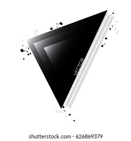 Stylish abstract illustration of triangles. Vector. Design flyer, business card or banner.
