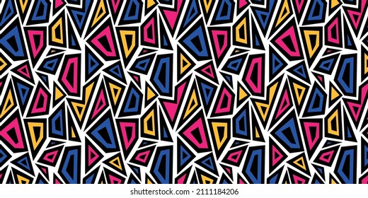Patrón abstracto elegante para la decoración y el diseño textil. Patrón geométrico colorido