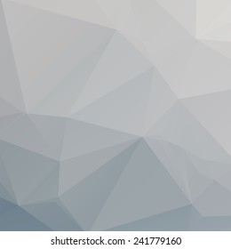 Stylish abstract polygonal geometric blue background with triangles