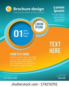 Stylish abstract presentation of business poster, magazine cover, design layout template