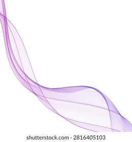 Stylish abstract purple wavy design for modern decoration and dynamic backgrounds. EPS 10