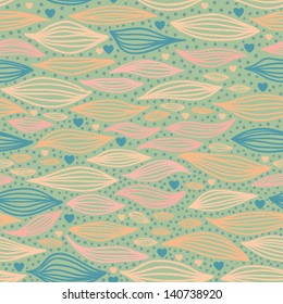 stylish abstract seamless pattern with love