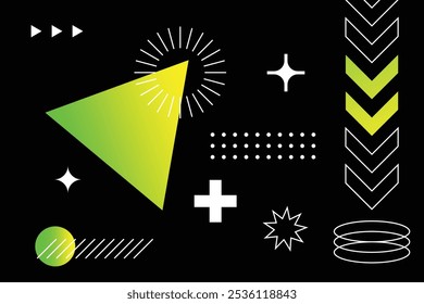 Stylish Abstract Shape Composition Background