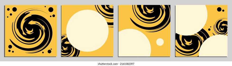 Stylish abstract square art template with geometric elements. Perfect for social media posts, mobile apps, banner designs and web ads. vector