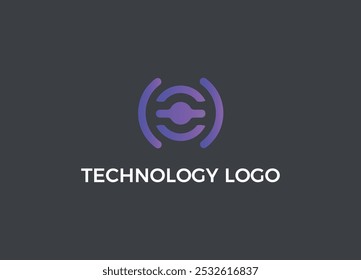 Logotipo Abstractas elegante de la Tecnología, logotipo de la Tecnología, diseño moderno del Vector de Premium del logotipo de la Tecnología