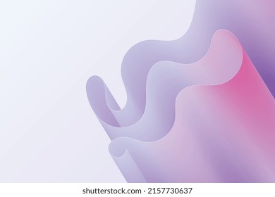 Estiloso fondo abstracto de ondas retorcidas. Textura de diseño de forma ondulada curvada en color gradiente holográfico