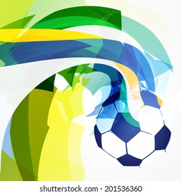 stylish abstract vector football game design art