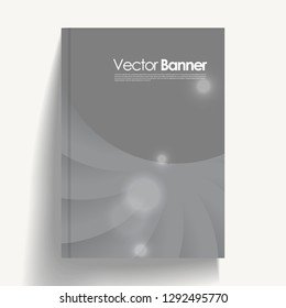 Stylish abstract vector presentation of art poster. Flyer design content background. Design layout template 